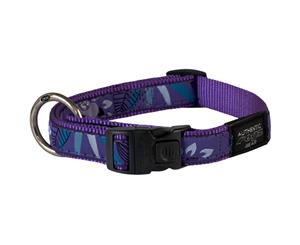 Rogz Medium Purple Forest Dog & Puppy Collar (16mm x 26 to 40cm) Fancy Dress Scooter Beltz