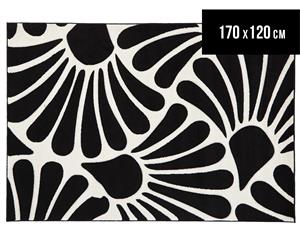 Rug Culture 170x120cm Seashell Rug - Black & White