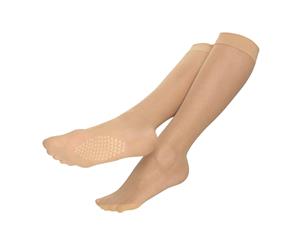 Silky Womens/Ladies Footcare Non Slip Knee Highs (2 Pairs) (Natural) - LW174