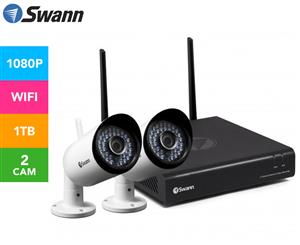 Swann NVR-485 4-Channel WiFi HD Security System w/ 2 x NVW-485 WiFi Camera