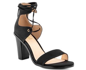 Verali Women's Gael Heeled Sandal - Black Nubuck