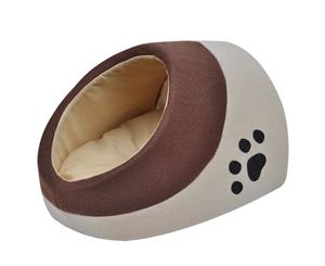 Warm Fleece Cat Cubby L Soft Pet Furniture Basket Kitty Sleeping Bed