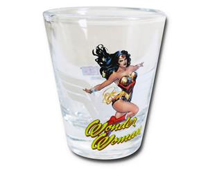 Wonder Woman in Action Mini Glass