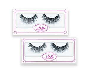 2 Packs Faux Mink Charming False Eyelashes Extension- Ella