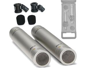 2PK Samson C02 Condenser Pencil Microphones Clip/Case Stereo Studio Recording