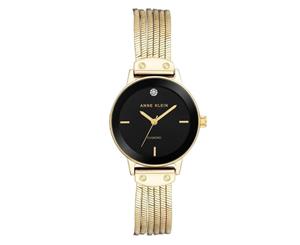 Anne Klein Women's 30mm Textured Strap Watch - Gold