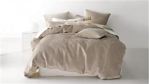 Anya Nude King Quilt Cover Set