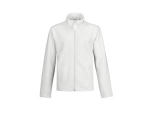 B&C Mens Two Layer Water Repellent Softshell Jacket (White/White Lining) - RW4835