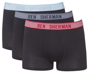 Ben Sherman Men's Cooper Trunks 3-Pack - Black/Multi