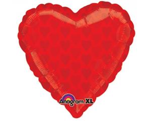 Casino/Card Night Red Heart Shape Foil Balloon