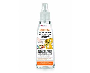 Dental Food & Chew Toy Spray for Dogs Puppies & Cats - 120ml (Petkin)