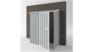 EasyShed S1508 Off The Wall Garden Shed - Gull Grey