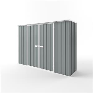 EnduraShed 3 x 0.78 x 2.12m Tall Flat Roof Garden Shed - Armour Grey