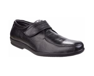 Fleet & Foster Mens Jim Touch Fastening Apron Toe Shoes (Black) - FS4183