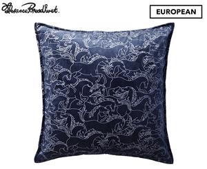 Florence Broadhurst 65x65cm European Pillowcase - Horses Stampede Navy