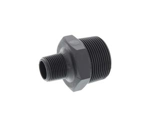 Hex Nipple 40 x 20mm Reducing BSP Plumbing Irrigation Poly Fitting Water Hansen