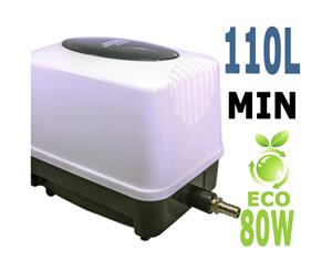 Hopar Hiblow Aquarium Fish Tank Pond Air Pump Blower 110L Min AU WARRANTY 80W