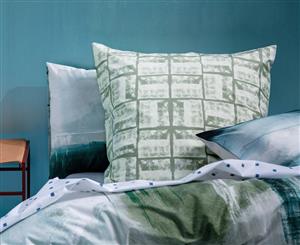 KAS Bodhi Euro Pillowcase - Green