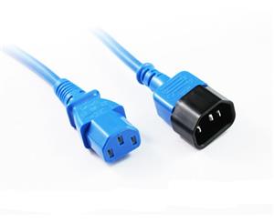 Konix 1M Blue IEC C13 to C14 Power Cable