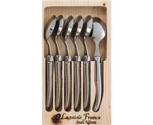 Laguiole Jean Neron 6 Piece Soup/Dessert Spoon Set Stainless Steel