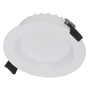 Lutec 12W LED IP54 Tri-Colour White Finish Dore Downlight