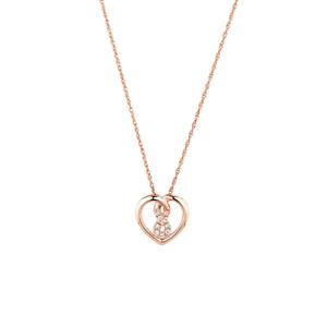 Mini Infinitas Pendant with Diamonds in 10ct Rose Gold