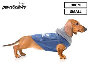 Paws & Claws 30cm Pet Casual Denim Hoodie - Blue