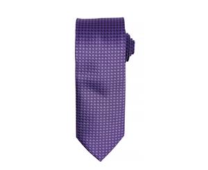 Premier Mens Puppy Tooth Formal Work Tie (Purple) - RW5239