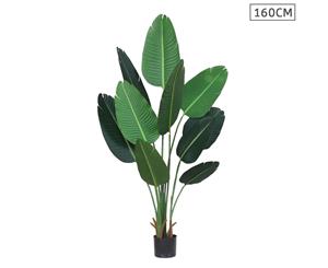 SOGA 160cm Artificial Green Indoor Traveler Banana Fake Decoration Tree Flower Pot Plant