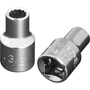 Sidchrome 3/8'' 1/2'' 12 Point Drive Socket