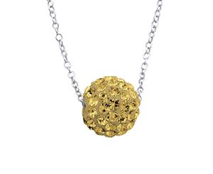 Silver Ball Necklace Light Colorado Topaz