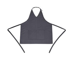 Whites V Neck Service Apron Charcoal