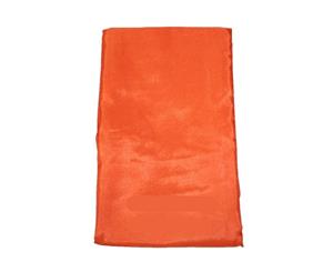 1pce Satin Bali Flag with Heart Tail 18 Colours 1m-7m Sizes Wedding & Events Pool Decor - Orange