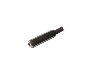 6.3Mm Mono Phono Socket Black Plastic