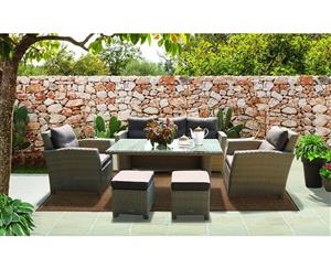 7 Seat Outdoor Dining Table and Sofa Set