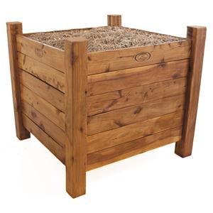 Birdies 700 x 700 x 700mm Cypress Heritage Elevated Planter