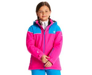 Dare 2b Boys Entail Water Repellent Hooded Ski Jacket - CybrPk/Atlnt