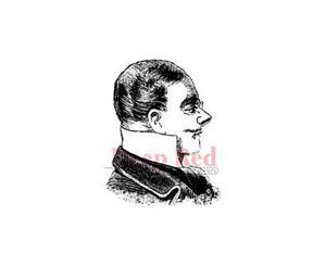 Deep Red Stamps - Victorian Man