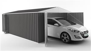 EasyShed 6030 Tall Garage Shed - Slate Grey