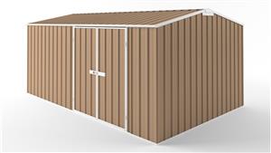 EasyShed D4530 Tall Truss Roof Garden Shed - Pale Terracotta