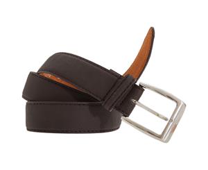 Forest Belts Mens 1.25 Inch Nubuck Look Leather Belt (Brown) - BL124