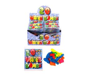 Henbrandt 20 Assorted Neon Coloured Water Bombs (Box Of 48) (Multicoloured) - SG12154