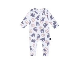 Huxbaby Pretzel Bear Zip Romper