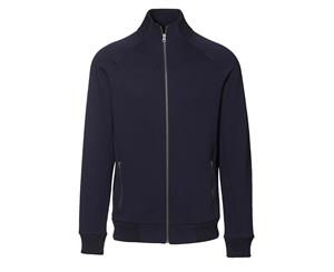 Id Mens Fitted Full Zip Fleece Jacket (Navy) - ID389