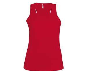 Kariban Proact Womens/Ladies Sleeveless Sports / Training Vest (Red) - RW2720