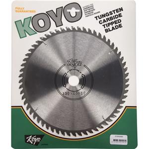 Koyo 250mm 60T 25mm Bore Circular Saw Blade For Timber Cutting