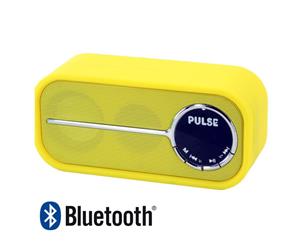 Laser Bluetooth speaker with FM Radio - YELLOW