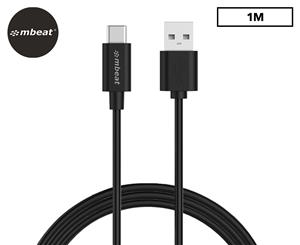 Mbeat 1m Prime Usb-C To Usb-A Charge-Sync Cable - Black