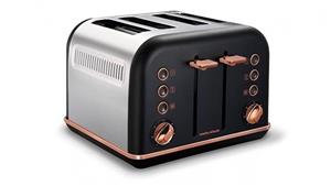 Morphy Richards Accents Rose Gold 4 Slices Toaster - Black
