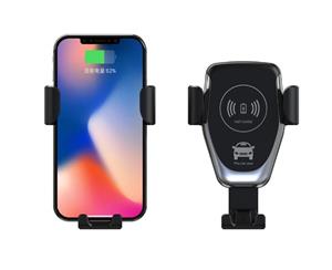 Qi Wireless Fast Charger Car Holder Gravity Mount For iPhone X Xs Max S9+ Note 9